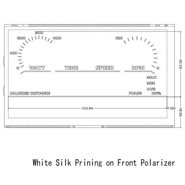 VATN Monochrome LCD показывают 5V для экрана спидометра переднего