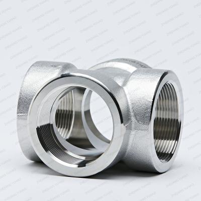 304 Forged Stainless Hex Bushings 4 Way Pipe Fittings 3/8inch  NPT BSPT