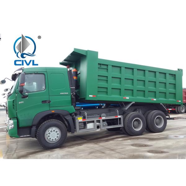 Sinotruck Howo A7 Heavy Dump Truck 6 X 4  Tipper Dumper 40 tons capacity dump truck Euro 2 Engine color green