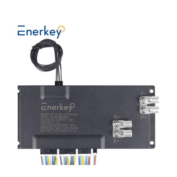 Enerkey Smart Active Balance BMS EK-B24S8E300A 16S-24S 15A-300A BMS with Active Equalization 1A-8A Support CAN/RS485