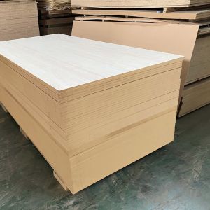 9mm 12mm Thickness White Melamine MDF Sheets For Cabinet Backboards Easy Machining