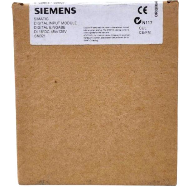 SIEMENS 6ES7321-1CH20-0AA0 SIMATIC S7-300 DIGITAL INPUT SM 321, ISOLATED, 16 DI, 48-125 V DC, 1X 20-POLE