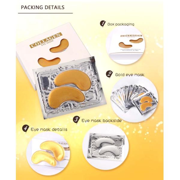 Hyaluronic Acid Eye Mask , 24k Gold Eye Mask For Eye Removing Moisturizing