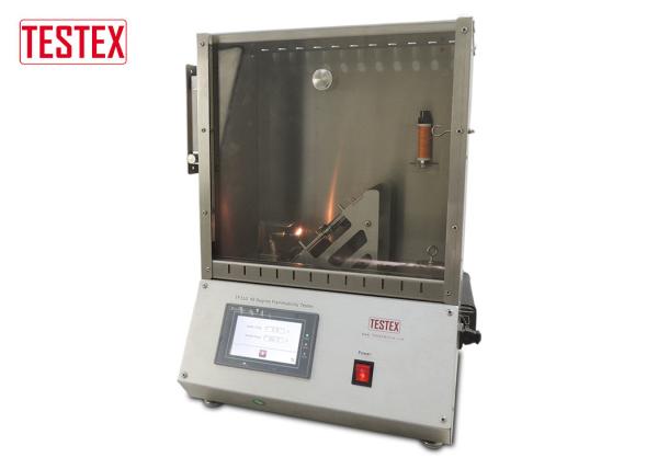 45 Degree Flammability Testing Equipment With Stainless Steel Test Cabinet And Automatic Timing