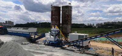 120m3/H On Site Concrete Batching Plant Systems For Transporting Concrete ODM