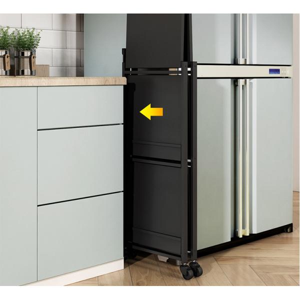 Floor 100kg Loading Five Storey Steel Kitchen Basket Rack