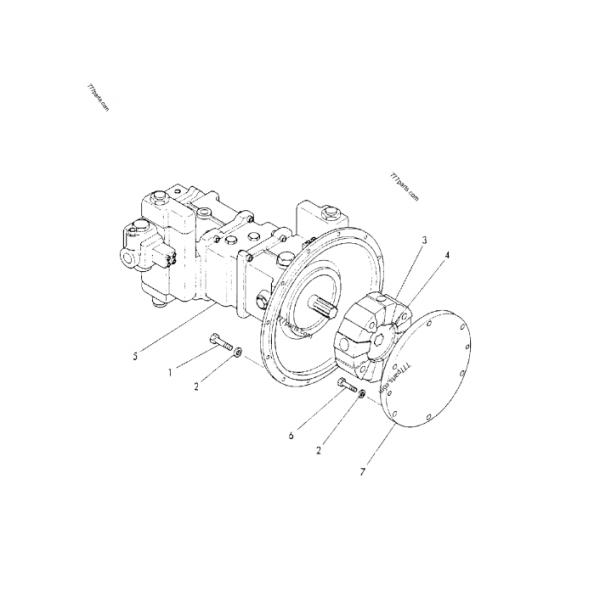 KNJ1025 POUR Sumitomo S265 LS265 Pièces d'excavatrice pompe hydraulique pompe principale KYB PSV2-66T-2 Assemblage de pompe
