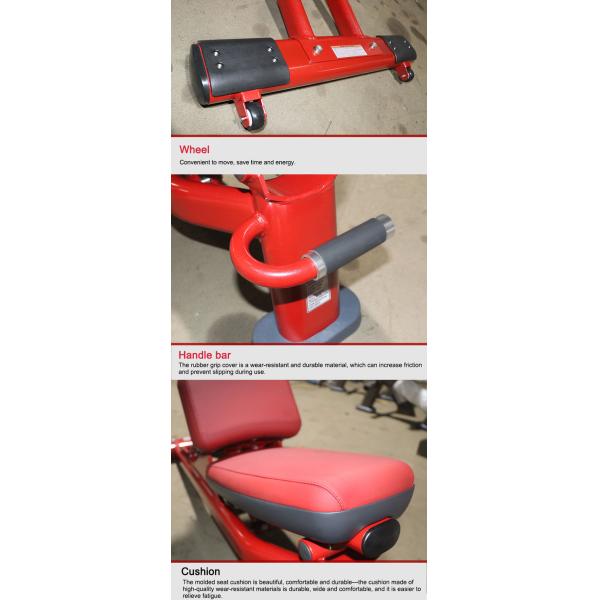 Red Gym Adjustable Dumbbell Bench Machine 106cm Height