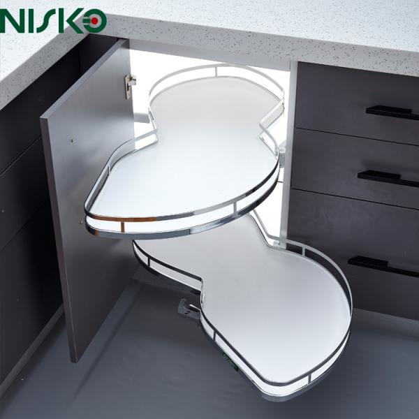 Gabinete de esquina ciego mágico giratorio extraíble para cocina con cierre suave