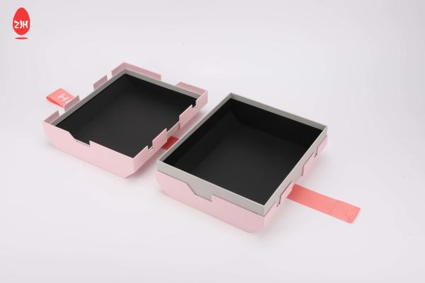 Luxury Foldable Cardboard Paper Shoes Box , Magnetic Rigid Packaging Pink Gift Boxes