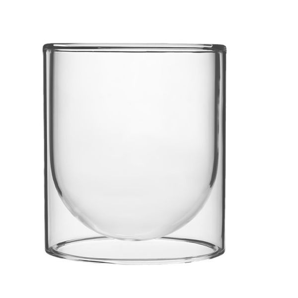 Custom High Borosilicate Glass Cup Candle Holder with Empty Bottom Luxury Style