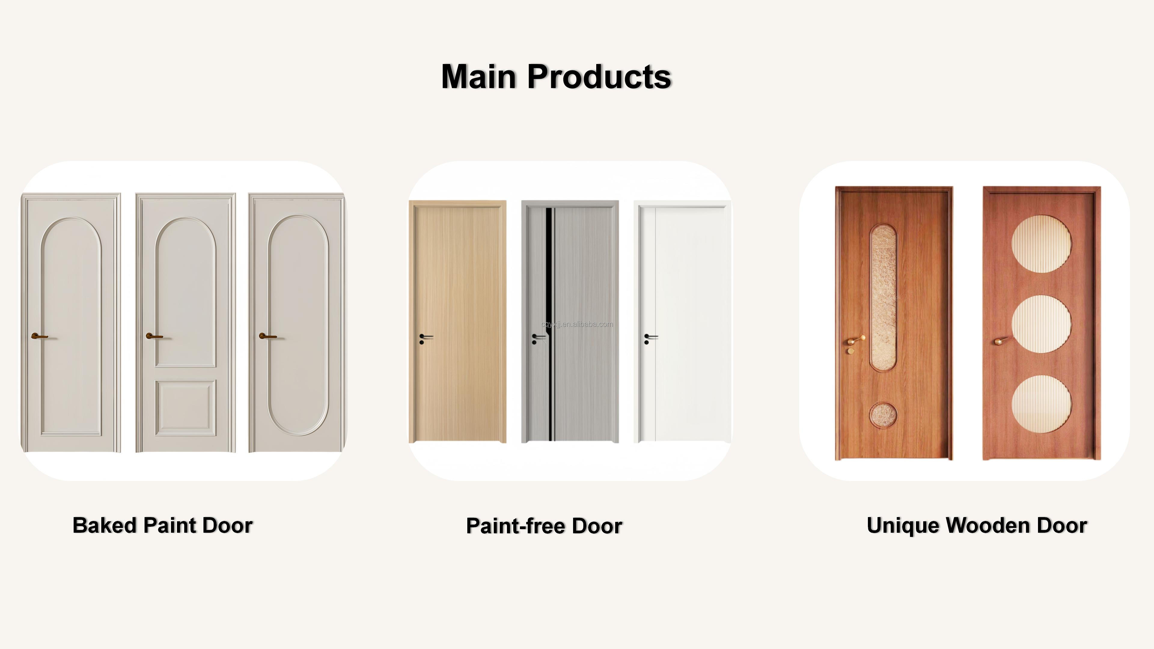 Builder Preferred Airtight Blast Resistant Solid Wood Interior Door and Solid Timber Interior Door for Villa Hotel Projects