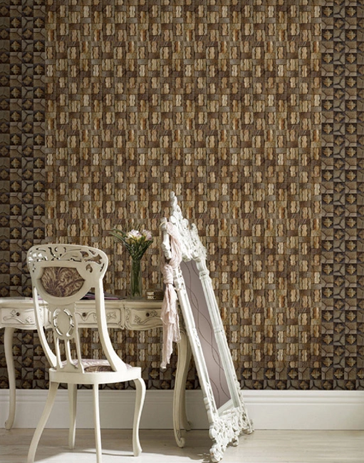 раковина кокоса 23x23x8mm 3 фута обоев естественного волокна