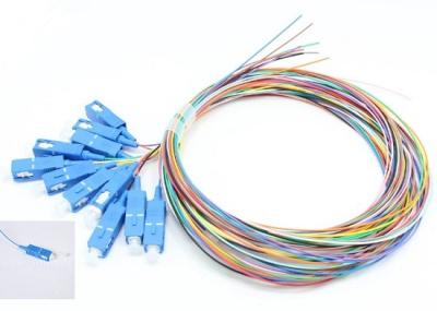 12 Core OS2 UPC Sc Pigtail Single Mode 0.9mm G657A1 Fiber Optic Pigtail Colour Coded