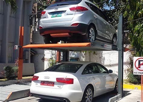 garagem de dois níveis de 2 cargos do sistema hidráulico subterrâneo do elevador do estacionamento do carro 2300kg
