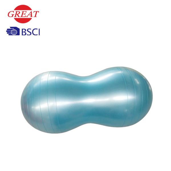 Ecofriendly PVC Exercise Ball , 45x90cm Peanut Shaped Yoga Ball