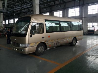 Mitsubishi Rosa Leaf Spring Coaster Diesel Mini Bus JAC Chassis With Electric Horn