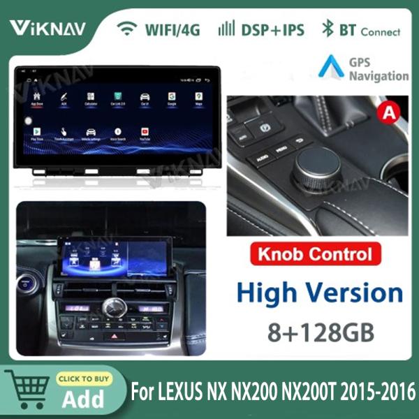 Авторадио Viknav Для LEXUS NX NX200 NX200T (2015 2016) 12,3 дюйма сенсорный экран Carplay Автомобиль GPS навигация мультимедиа