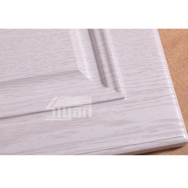 White Wood Grain Bathroom Cabinet Doors Thickness 25mm Deformation Resistant