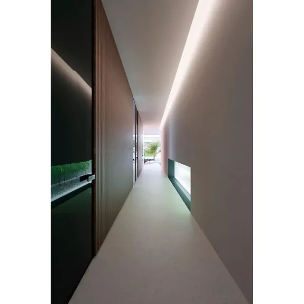 6063 T3-T8 Aluminium Alloy LED Profile with Anodized Surface Finishing for Embedded Dry Wall Installation