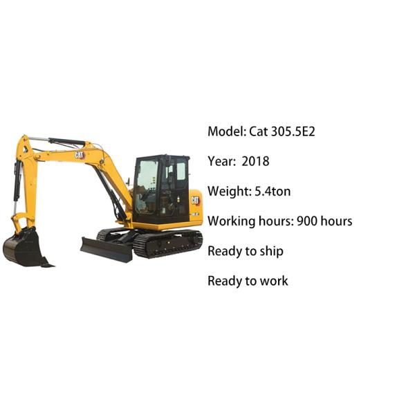 Cat 305.5E 5 ton Used Excavator Digger Hydraulic Mini Backhoe Excavator