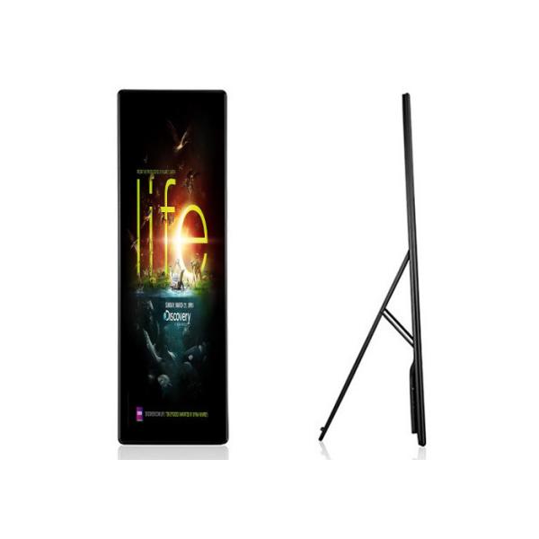 IP40 Indoor LED Poster Screen Digital Ads Display 2880Hz Refresh Rate 2 Years Warranty