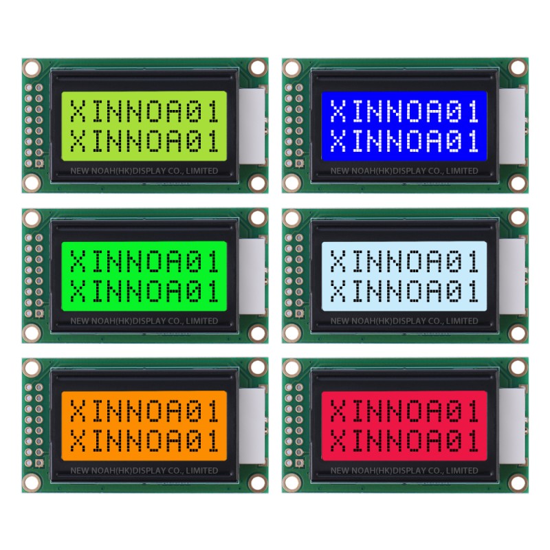 Blue Film 0802B Character Dot Matrix Screen LCD 8*2-Character LCD Screen COB LCD Module