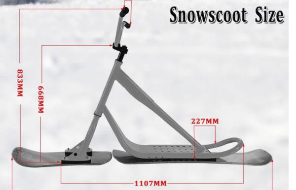 High Quality China Aluminum Snow Scooter for Kids Snow Bike Snowscooter