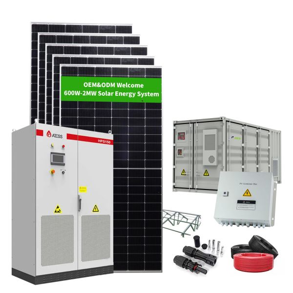 500KVA Photovoltaic Solar System Sets 500KW Wind and Solar Off Grid System Bracket PV Solar Bracket of Ground Mounting System