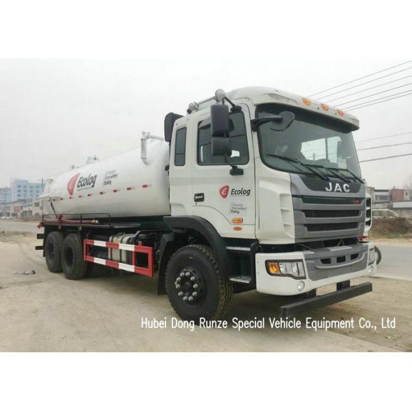 JAC LHD 4x2 10 Wheeler Sewage Suction Tanker Truck With Vacuum Pump 16m3