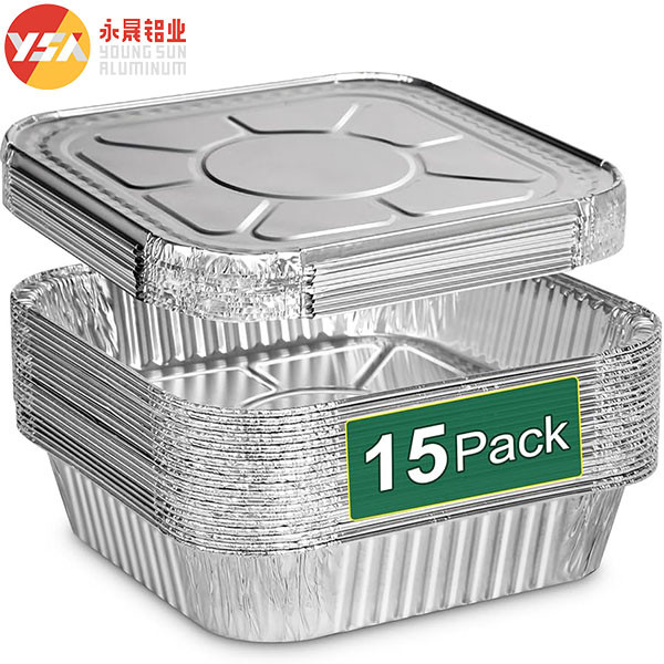 8х8 кастрюля хлеб квадратная кастрюля алюминиевая кастрюля пирожный фольга кастрюля 8х8 дюймов выпечка