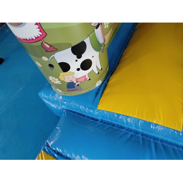 Коммерческий Детский Надувный Прыгающий Замок с Слайд-Фармой Надувный Скачковый Дом Комбо Для Внешних Внутренних