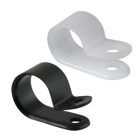 Waterproof R Type Nylon66 Cable Wire Clips Electrical Cable Clamp 1/8 - 1 Inch