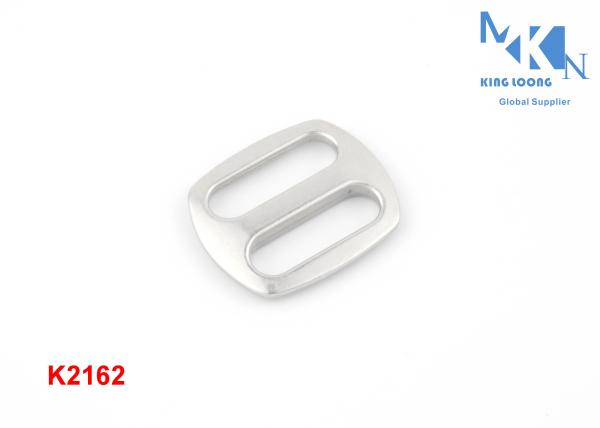 High Standard Webbing Buckles Metal , Square 18mm Bag Slider Strap Adjuster