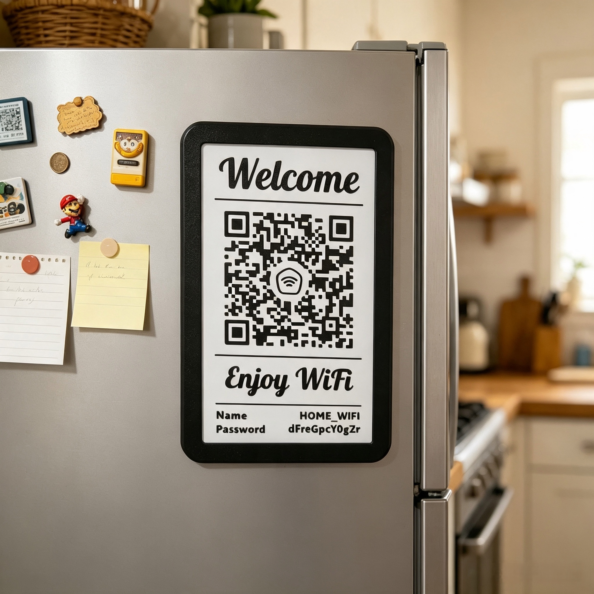 PLA Personalized Custom 3D Printing Plaque Business Desk Display 3D Printed QR Code Sign