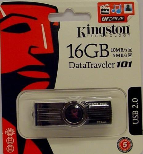 Kingston 16 GB Data Traveler 101 USB Pen Flash Drive/free shipping