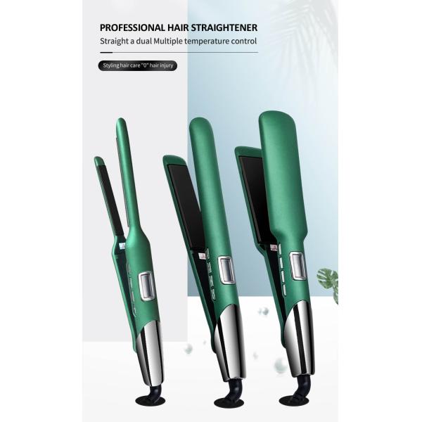 Professional MCH 240V 2 In 1 Wide Ceramic Plate Hair Straightener