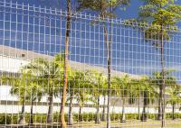 4 mm vedação de segurança de malha de arame galvanizado preto cor Q235