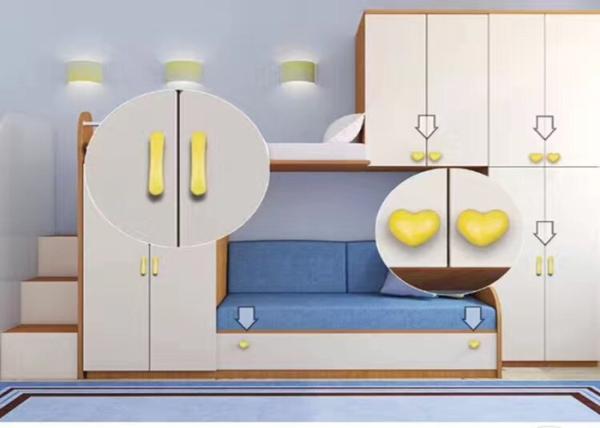 Blue Heart Ceramic Drawer Pulls Colorful Porcelain Furniture Handles Anti Brass Wardrobe Knobs