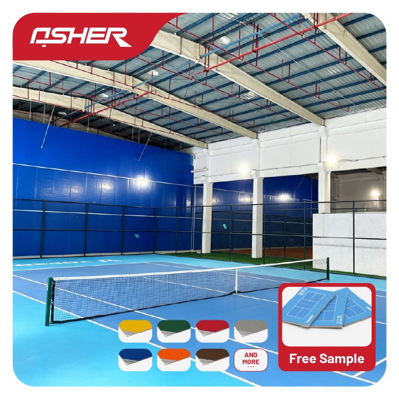 Acrylic Tennis Court Surface Hard Sports Surface Material for Outdoor Tennis Construction and Resurfacing Projects