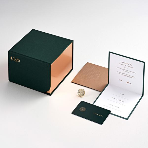 Magnetic Closure Luxury Jewelry Box Custom Logo Eco Friendly Packaging