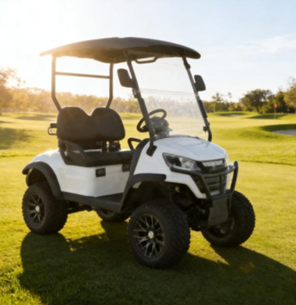 High Ground Clearance 2 Seater Lifted Golf Carts with Fully Optional Parts for Golf Course 48V 150Ah Battety