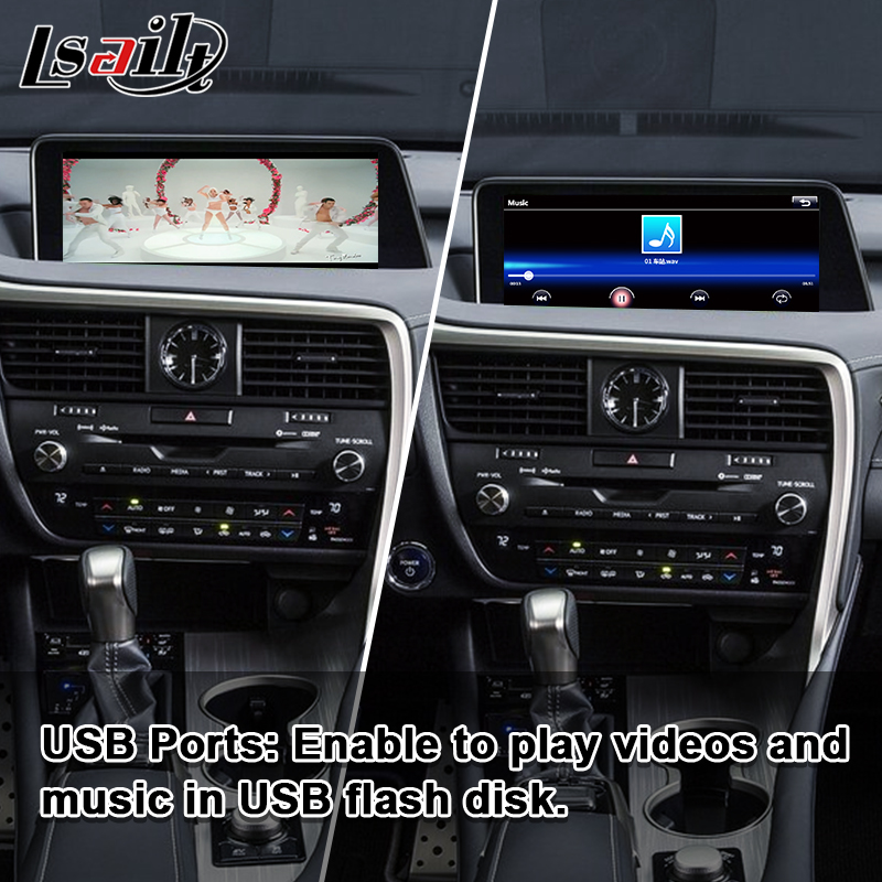 Интерфейс Lexus CarPlay для RX450H 2016-2022 RX350 Поддержка беспроводного Android Auto, камеры