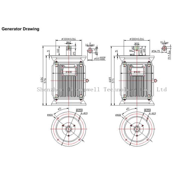 генератор 1KW 2KW 5KW 50KW 500KW5MW 20RPM мотора постоянного магнита AC 3phase одновременный к 3000RPM