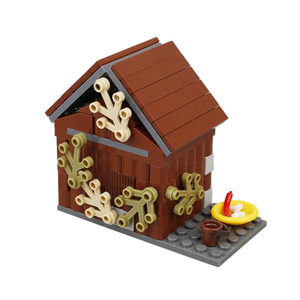 Animals pet dog house MOC farm food gifts accessories models city building blocks Toys for children