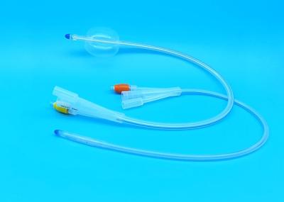 20 Fr / 22 Fr / 24 Fr Silicone 3 Way Foley Catheter 3 - 30ml Balloon Capacity