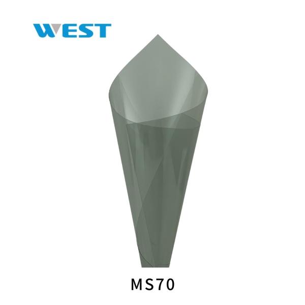 Magnetron Sputter Flexible Reflective Car Window Film Customizable With Clear Vision