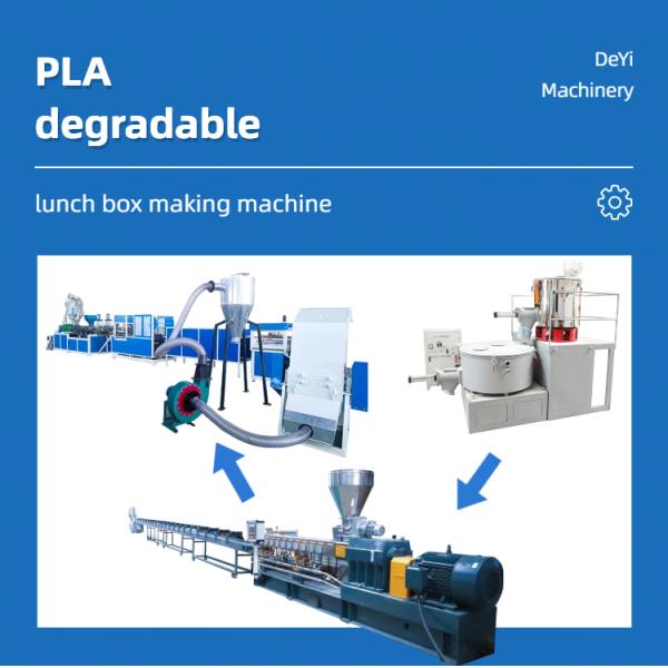 disposable plastic biodegradable food container lunch box machine take away food box making machine
