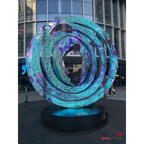 Custom Print Method Public Art Square Sculpture for Outdoor Decoration and Landscaping