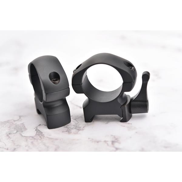 1 inch Medium Steel Quick Release Sight Rings Scope Mounts Black Coated Durable Finish